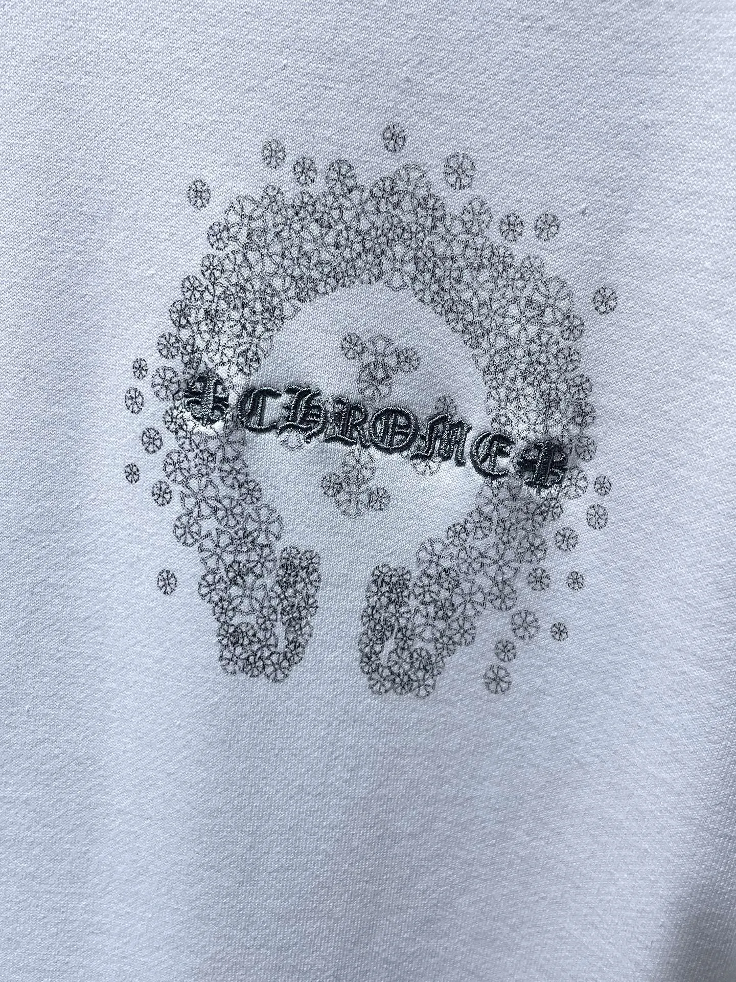 P260 Chrome Hearts Autumn and Winter 2025 Counter Synchronization Chrome Horseshoe Sanskrit Cross Embroidery Hooded Sweatshirt Vacuum Embroidery Method! Heavy embroidery! ! ! Tens of thousands of needles! ! Improved customized version of 1:1 high-gram weight high-quality fabric Recommended color: white black code number: S, M, L, XL